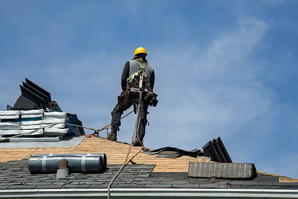 Professional Gutter Installation technician working in Stroudsburg, PA